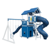 Swing Kingdom Play Set Adventurer Summit  blue and white back