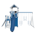 Swing Kingdom Play Set Adventurer Summit  blue and white open slide