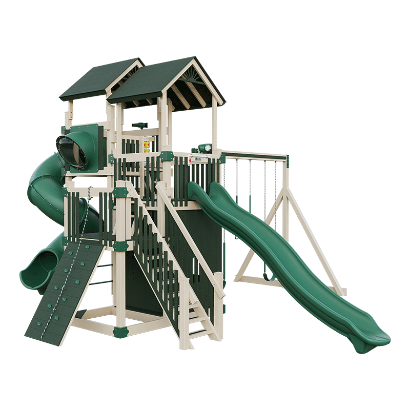 Swing Kingdom Play Set Adventurer Summit  green and almond