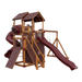 Swing Kingdom Play Set Adventurer Summit  red and wood
