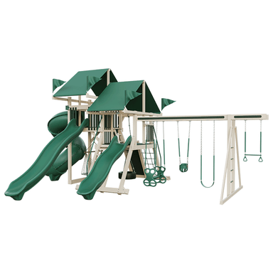 Swing Kingdom Play Set Mountaineer Mega Climber 55 green and almond
