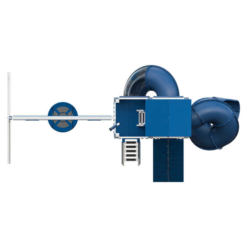 Swing Kingdom Play Set Switchback Super 48 Turbo blue top view