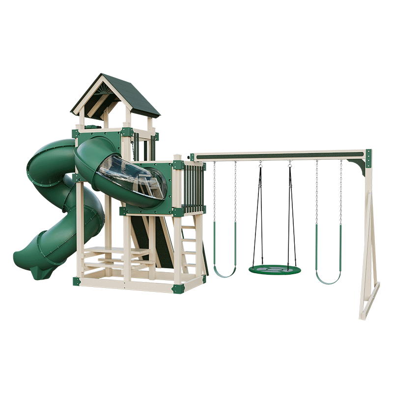 Swing Kingdom Play Set Switchback Super 48 Turbo green and almond