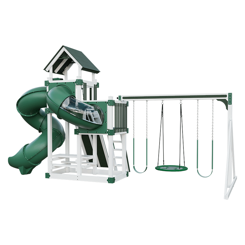 Swing Kingdom Play Set Switchback Super 48 Turbo green and white
