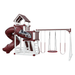 Swing Kingdom Play Set Switchback Super 48 Turbo red and white