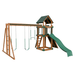 Swing Kingdom Play Set Trailblazer Basecamp 44 green and wood