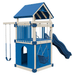 Swing Kingdom Play Set Trailblazer Basecamp 55 Clubhouse blue and almond
