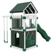 Swing Kingdom Play Set Trailblazer Basecamp 55 Clubhouse green and white