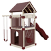 Swing Kingdom Play Set Trailblazer Basecamp 55 Clubhouse red and almond