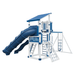 Swing Kingdom Play Set Trailblazer Basecamp 55 Lookout blue white climber