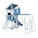 Swing Kingdom Play Set Trailblazer Basecamp 55 Lookout blue white swings