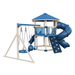 Swing Kingdom Play Set Trailblazer Basecamp 77 Honeycomb blue and almond