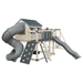 Swing Kingdom Playhouse Series Cabin Deluxe gray and almond