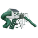 Swing Kingdom Playhouse Series Cabin Deluxe green and white
