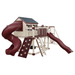 Swing Kingdom Playhouse Series Cabin Deluxe red and almond