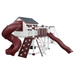 Swing Kingdom Playhouse Series Cabin Deluxe red and white