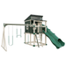 Swing Kingdom Playhouse Series Kingdom Lodge green and almond
