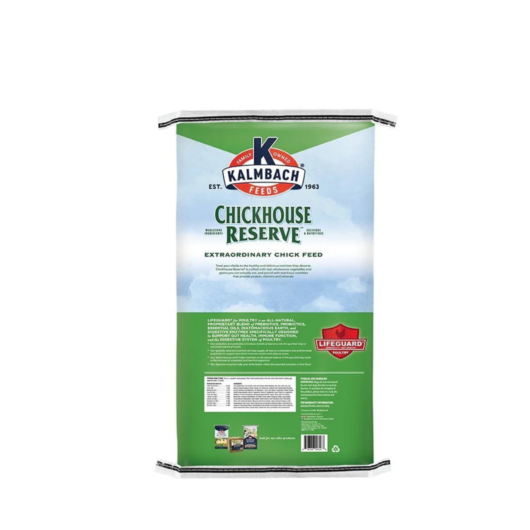 Kalmbach 18% CHICK HOUSE RESERVE Chicken Starter Feed - 30 lb