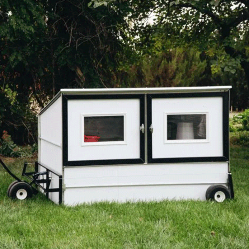 Egg Cart'n Classic Chicken Tractor 8-10 hens front view closed doors