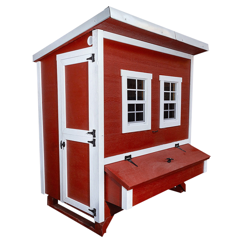 OverEZ Chicken Coop Walk-In Up to 18 Chickens Red