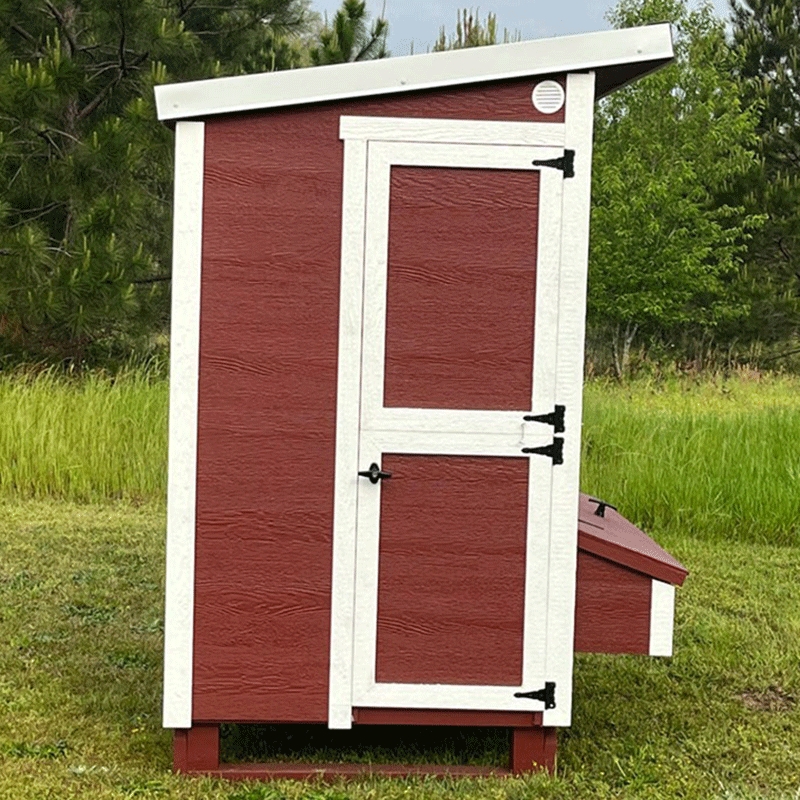 OverEZ Chicken Coop Walk-In Up to 18 Chickens Red