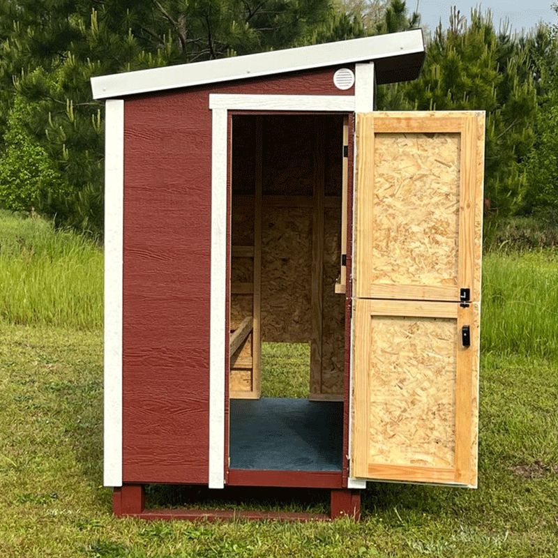 OverEZ Chicken Coop Walk-In Up to 18 Chickens Red