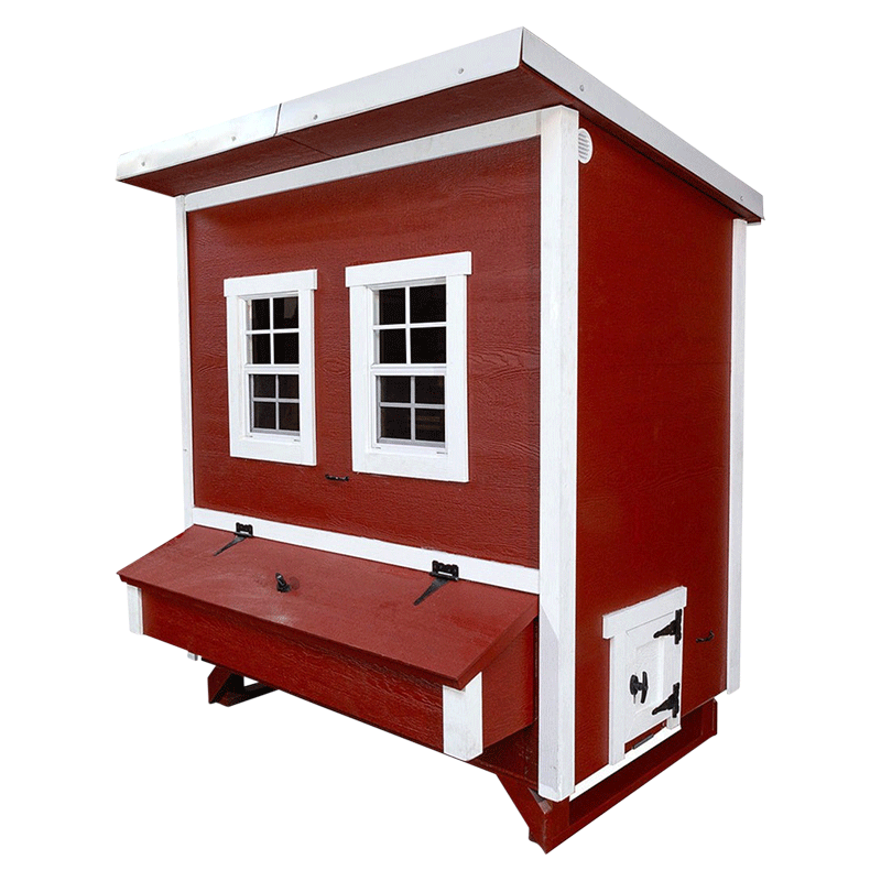 OverEZ Chicken Coop Walk-In Up to 18 Chickens Red