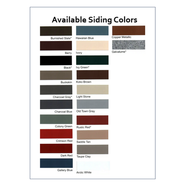 Ironwood Siding Colors