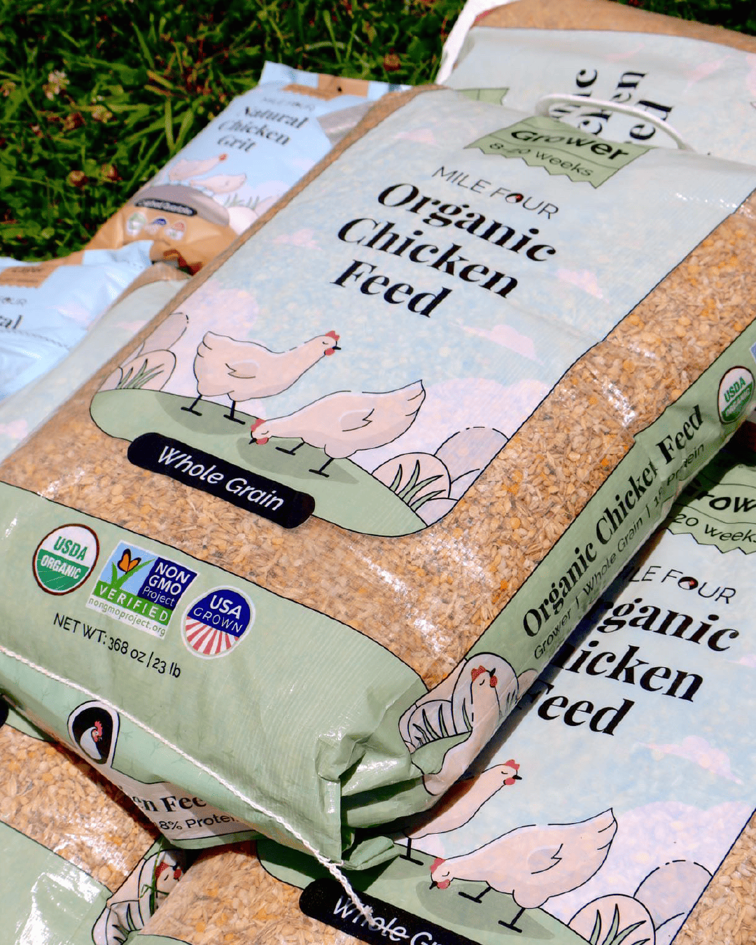 Mile Four Grower Organic Chicken Feed