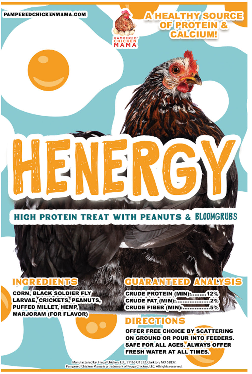 Pampered Chicken Mama Henergy Textured Treat: Makes Cooped Chickens Happy!