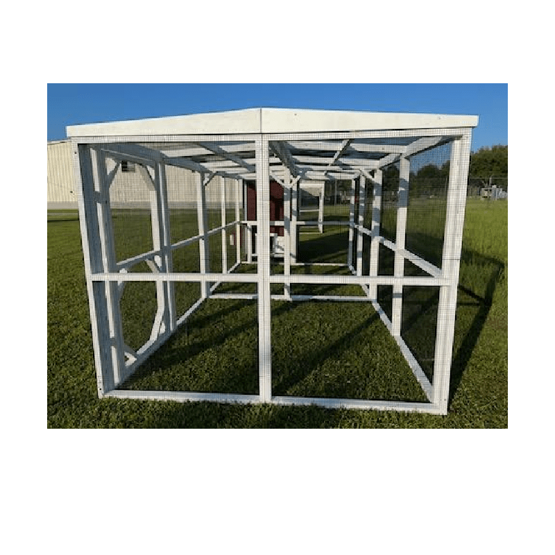 OverEZ Chicken Run Wooden 16' Walk-In Red or White